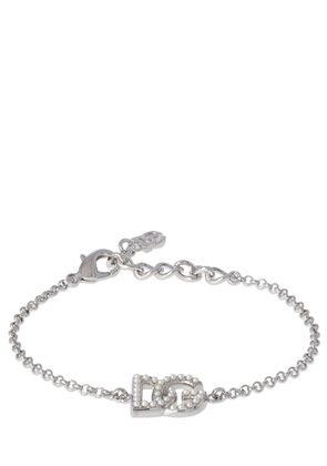 Dg Logo Faux Pearl Chain Bracelet