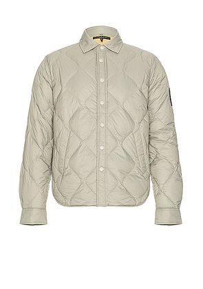 Rag & Bone Padded Dane Shirt Jacket in Elephnt - Grey. Size S (also in ).