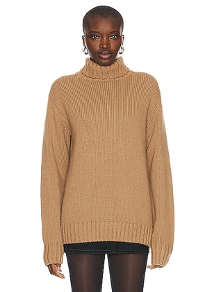 Helmut Lang Archive Turtleneck Sweater in Camel - Tan. Size M (also in S, XS).