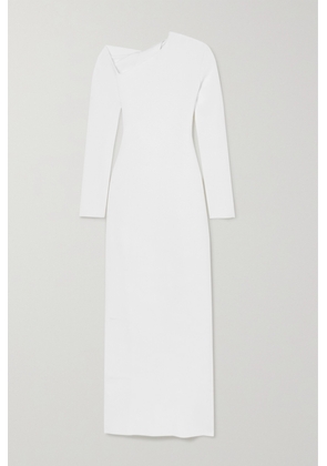 The Row - Londrina Cutout Stretch-crepe Midi Dress - White - x small,small,medium,large,x large