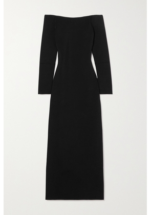 The Row - Teresina Off-the-shoulder Stretch-jersey Maxi Dress - Black - x small,small,medium,large,x large