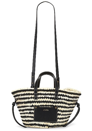Isabel Marant Cadix Mini Bag in Natural & Black - Neutral. Size all.