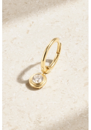 Gemella - Double Bubble 18-karat Gold Diamond Single Hoop Earring - One size