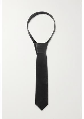 Alexander McQueen - Leather Tie - Black - One size