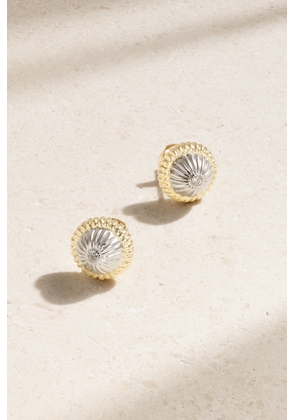 Yvonne Léon - 9-karat White And Yellow Gold Diamond Earrings - One size