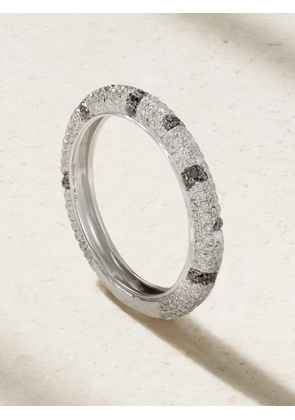 Yvonne Léon - Mini Alliance Zebre 18-karat White Gold Diamond Ring - 5,6,7