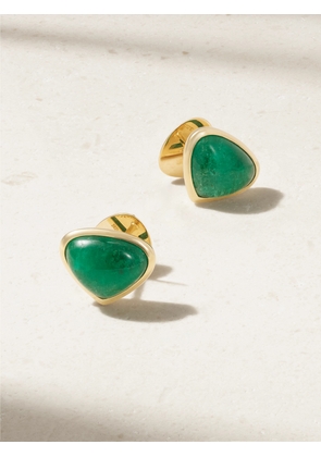 Marina B - Trisola 18-karat Gold Emerald Earrings - One size