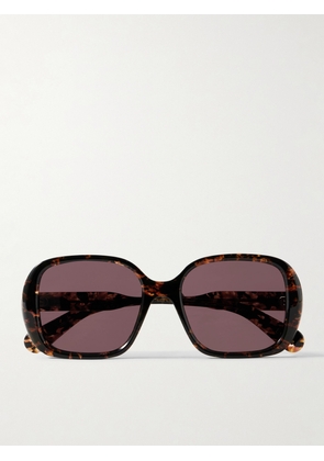 Chloé - Gayia Oversized Square-frame Tortoiseshell Recycled-acetate Sunglasses - One size