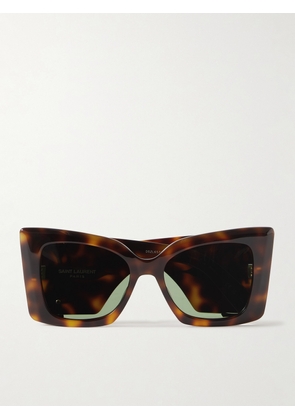 SAINT LAURENT Eyewear - Blaze Oversized Cat-eye Tortoiseshell Acetate Sunglasses - One size