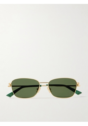 Bottega Veneta Eyewear - Square-frame Gold-tone Sunglasses - One size
