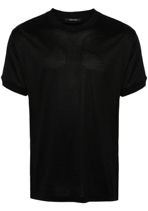 Tagliatore crew-neck cotton T-shirt - Black