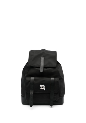 Karl Lagerfeld K/ Ikonik flap backpack - Black