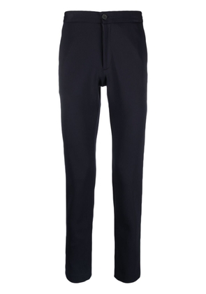 SANDRO slim-cut elasticated-waistband trousers - Blue