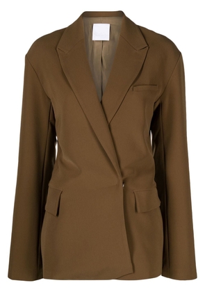 Paris Georgia notched-lapel tailored blazer - Brown