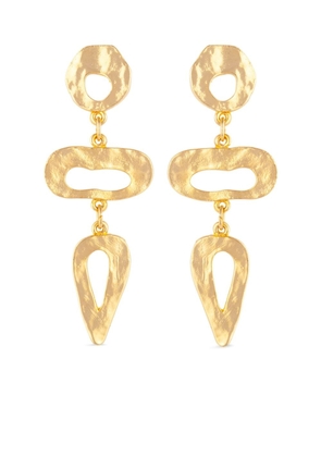 Susan Caplan Vintage 1990s gold-plated drop earrings