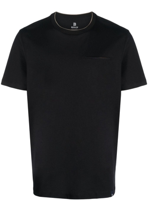Boggi Milano crew-neck cotton-blend T-shirt - Black