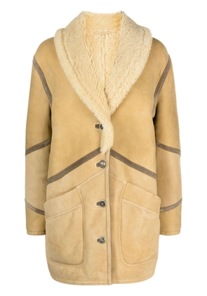 Fortela Felicity shearling-lined coat - Neutrals