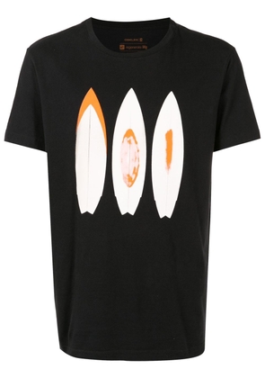 Osklen surf-board print T-shirt - Black