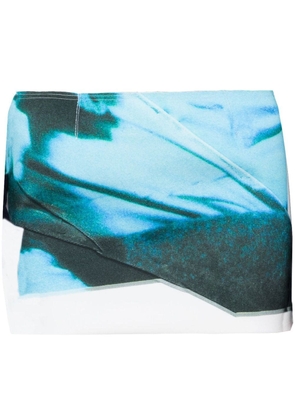 16Arlington graphic-print miniskirt - Blue