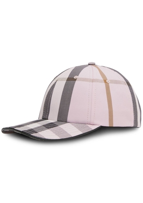 Burberry checked baseball cap - Pink