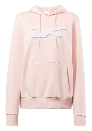 Reebok Vector logo-print hoodie - Pink