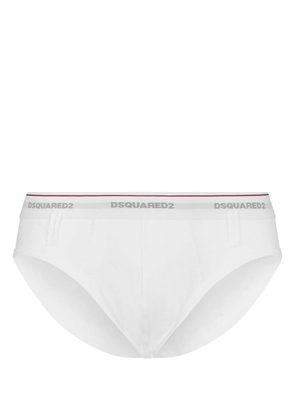 Dsquared2 logo-waistband briefs - White