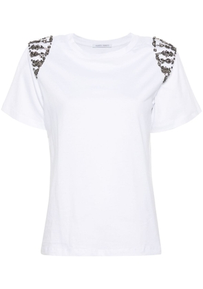 Alberta Ferretti gem-embellished T-shirt - White