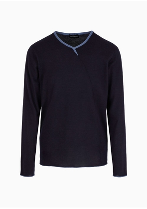 OFFICIAL STORE Crew-neck Jumper In Cashmere And Silk