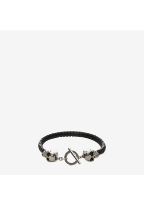 ALEXANDER MCQUEEN - Skull Leather Bracelet - Item 554600J127I1000