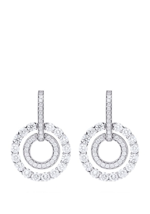 Boodles White Gold And Diamond Roulette Double-Hoop Earrings