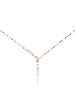 Melissa Kaye Rose Gold And Diamond Aria Y Necklace