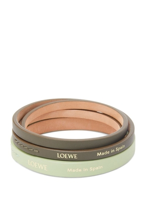 Loewe Leather Double Bangle