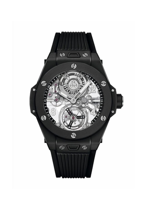 Hublot Ceramic Big Bang Tourbillon Black Magic Watch 45Mm