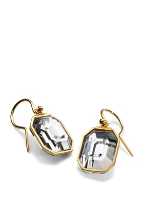 Baccarat Gold Vermeil And Crystal Harcourt Earrings