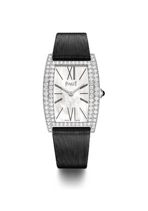 Piaget White Gold And Diamond Limelight Tonneau 27Mm
