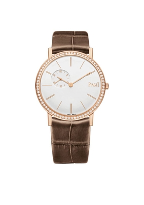 Piaget Rose Gold And Diamond Altiplano Watch 34Mm