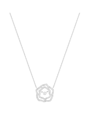 Piaget White Gold And Diamond Rose Pendant Necklace