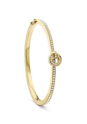 Boodles Yellow Gold And Diamond Roulette Flip Bangle