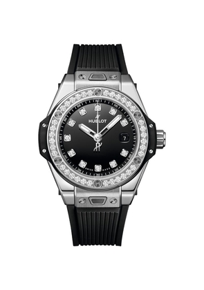 Hublot Stainless Steel And Diamond Big Bang One Click Watch 33Mm