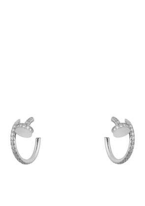 Cartier White Gold And Diamond Juste Un Clou Earrings