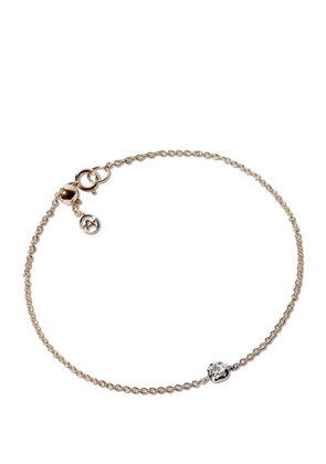 Annoushka Mixed Gold And Diamond Solitaire Bracelet
