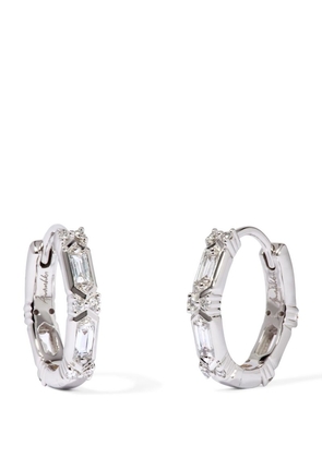 Annoushka White Gold And Diamond Hoop Earrings