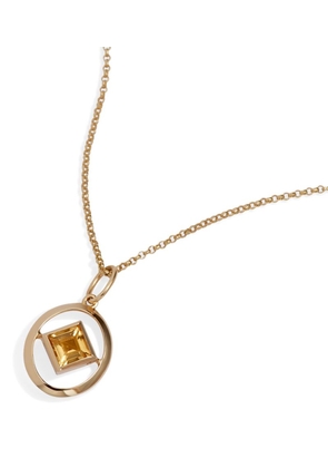 Annoushka Yellow Gold And Citrine Birthstone Necklace