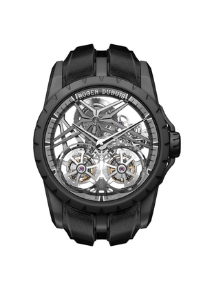 Roger Dubuis Ceramic Excalibur Double Flying Tourbillon Watch 45Mm