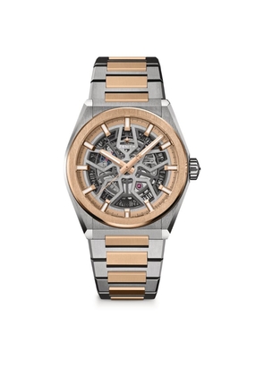 Zenith Titanium And Rose Gold Defy Classic Watch 41Mm
