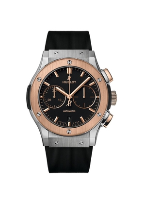Hublot Titanium And King Gold Classic Fusion Chronograph Watch 45Mm