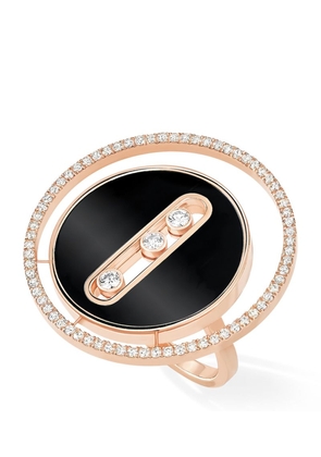 Messika Rose Gold And Diamond Lucky Move Colour Ring
