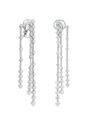 De Beers Jewellers White Gold And Diamond Arpeggia Drop Earrings