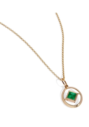 Annoushka Yellow Gold And Emerald Birthstone Necklace