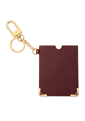 Cartier Leather Must De Cartier Keyring Card Holder